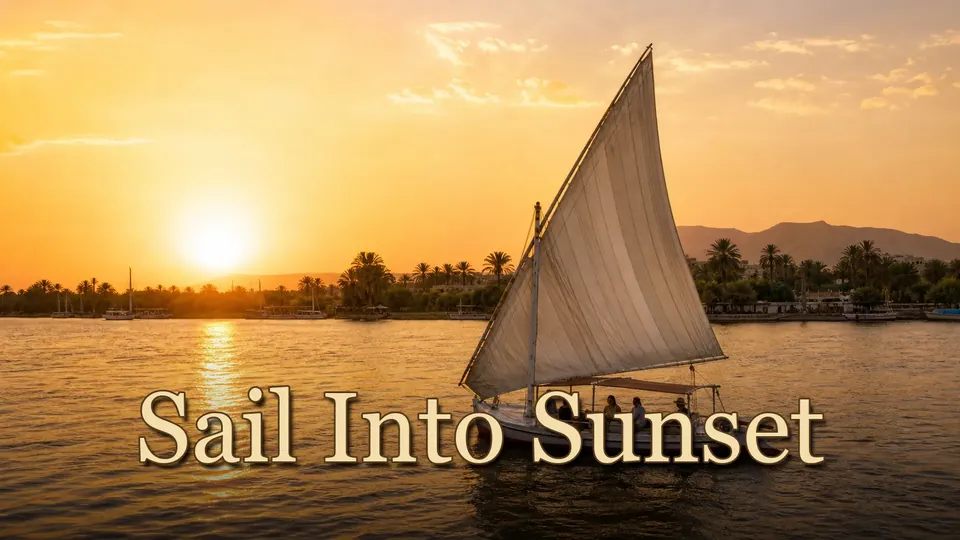 Sunset Nile boat cruise