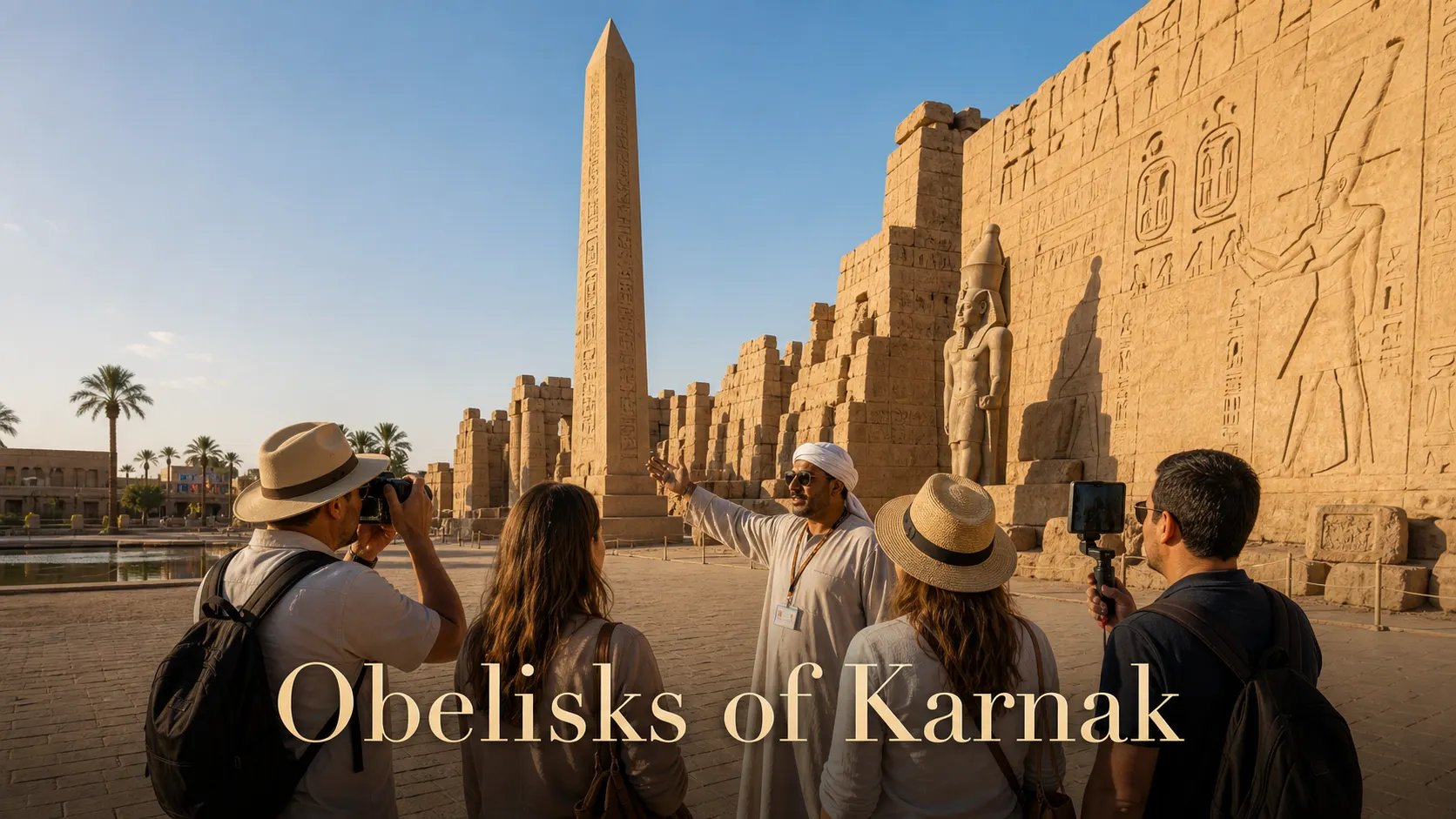 Karnak & Luxor Temple Tour (East Bank) β Luxor Temple in the golden hour