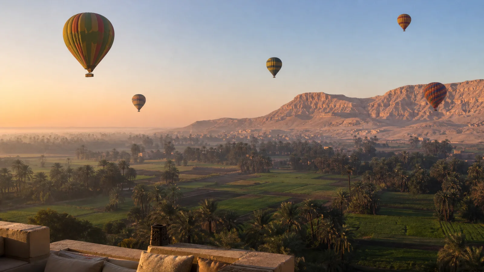 Sunrise Hot Air Balloon Luxor: Stay 10 Minutes from the West Bank Launch Field