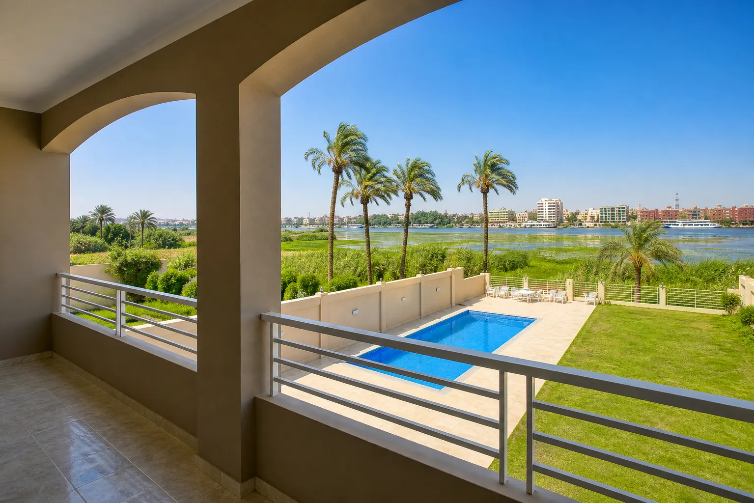 Royal Nile Villa — Luxury Nile View 1 — Royal Nile Villas outdoors