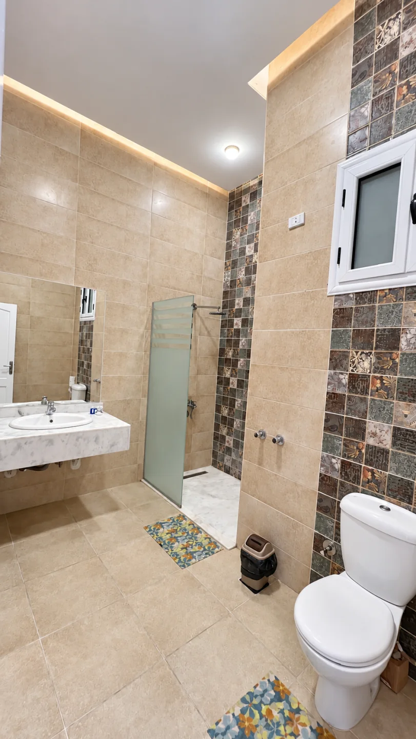 Bathroom with walk-in shower